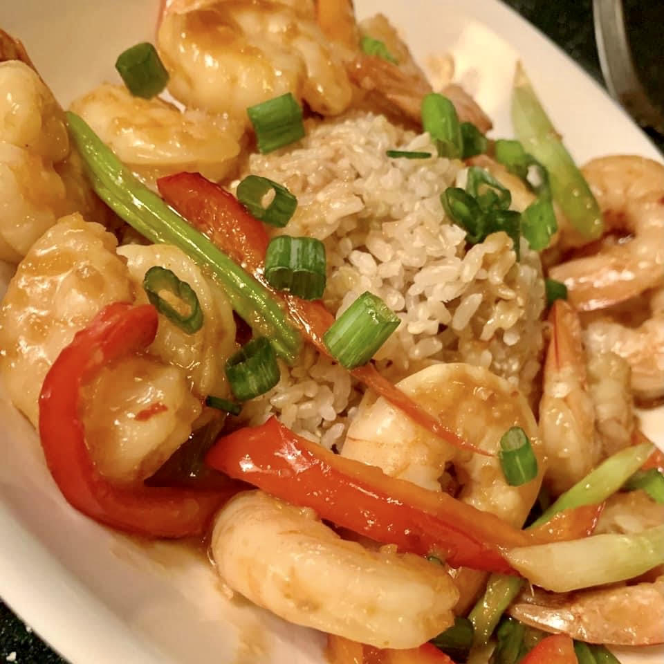 Shrimp Stir Fry with Bulletproof Orang Ginger Sauce