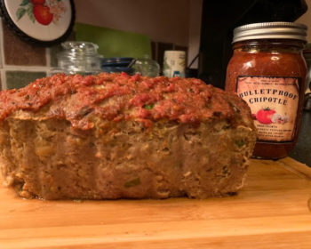 Turkey Meatloaf with Bulletproof Chipotle Sauce